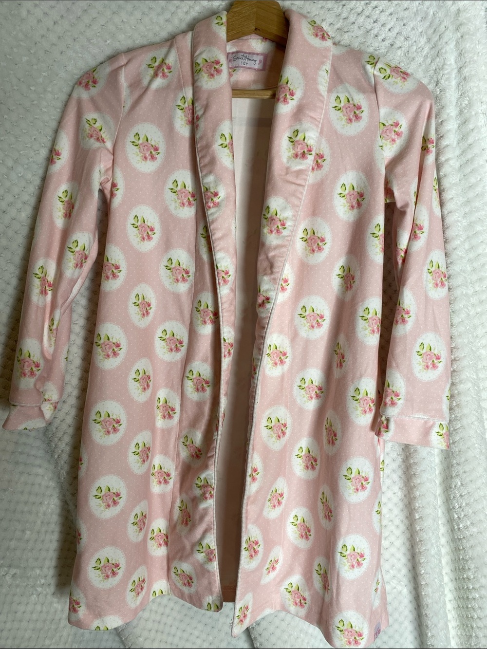 SweetHoney Pink Floral Lounge Robe